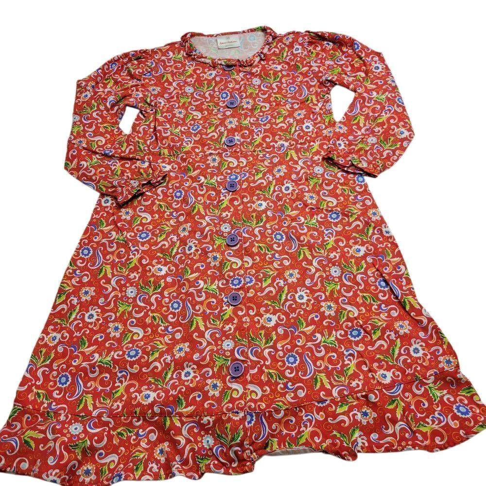Hanna Andersson longsleeve floral dress 120/6-7